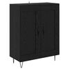 vidaXL Highboard Crni hrast 69,5 x 34 x 90 cm Konstruirano drvo