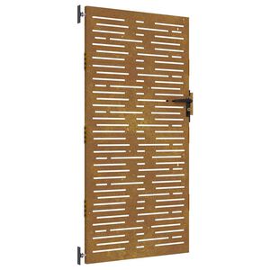 vidaXL Vrtna vrata 85 x 200 cm od čelika COR-TEN četvrtasti dizajn