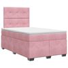 vidaXL Boxspring krevet s madracem Ružičasta 120 x 200 cm Bar&scaron;un