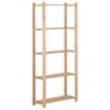 vidaXL Stalak za pohranu s 5 razina 80x28,5x170 cm od masivne borovine