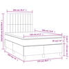 vidaXL Krevet box spring s madracem LED crni 120 x 190 cm bar&scaron;unasti