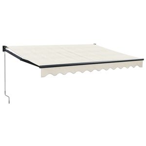 vidaXL Tenda na uvlačenje krem 3 x 2,5 m od tkanine i aluminija