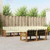 vidaXL Set vanjskih sofa s jastukom 8 pcs Prirodna i krem