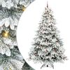 vidaXL Umjetno božićno drvce s stalakom Bijelo 240 cm PE i PVC