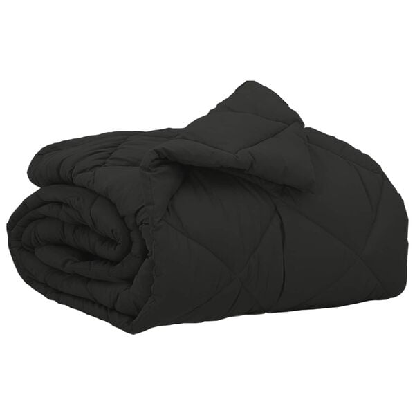 vidaXL Puni pokrivač za cijelu godinu Crna 200 x 135 cm Mikrovlakna