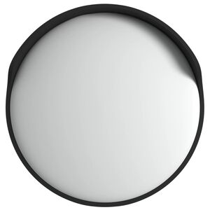 vidaXL Vanjsko konveksno prometno ogledalo crno &Oslash;60 cm polikarbonat