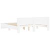 vidaXL Okvir za krevet s uzglavljem bijeli 180x200 cm