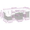 vidaXL 8-dijelni set vrtnih sofa od poliratana s jastucima bež