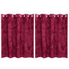 vidaXL Bar&scaron;unaste zavjese 2 pcs Vinska crvena 140 x 140 cm Bar&scaron;un