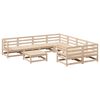 vidaXL 9-dijelni set vrtnih sofa od masivne borovine