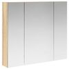 vidaXL Kupaonski ormar s ogledalom Sonoma hrast 80 x 14.5 x 70 cm