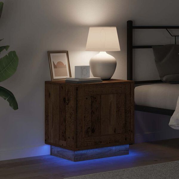 vidaXL Noćni ormar Staro drvo 44 x 34,5 x 45 cm Konstruirano drvo