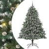 vidaXL Umjetno božićno drvce Zelena 210 cm PVC, Plastika i Čelik