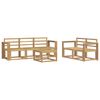 vidaXL Set vanjskih sofa 6 pcs Bijela 59 x 59 x 37 cm