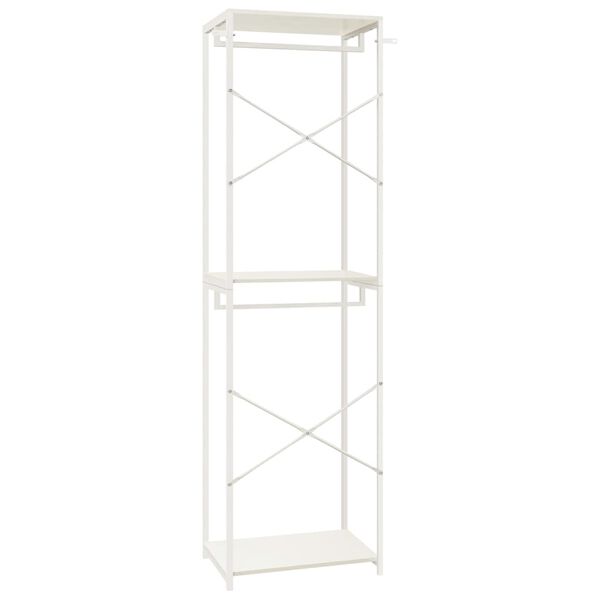 vidaXL Ormar bijeli 60 x 40 x 213 cm od metala i iverice