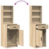 vidaXL Highboard Sonoma hrast 40 x 40,5 x 135 cm Konstruirano drvo