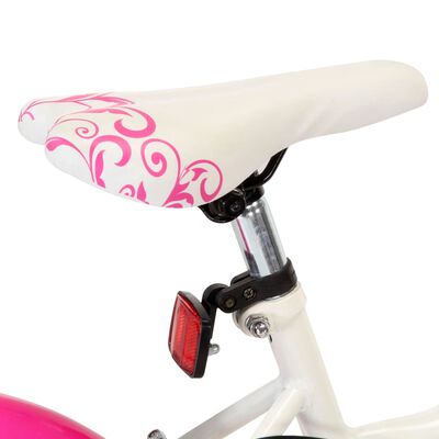 vidaXL Dječji bicikl 18 inča ružičasto-bijeli