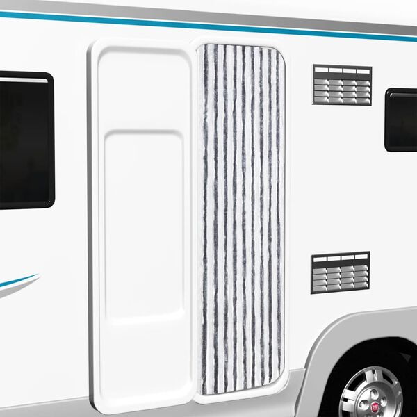 vidaXL Zastor protiv insekata sivo-bijeli 56 x 200 cm &scaron;enil