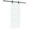 vidaXL Klizna vrata 86 x 198,5 cm Konstruirano drvo Bijela i crna