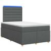 vidaXL Boxspring krevet s madracem Tamnosiva 120 x 190 cm Tkanina
