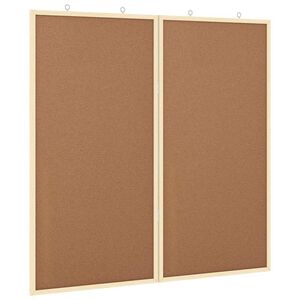 vidaXL Bilten ploča Smeđa 80 x 80 x 1.4 cm Masivna borovina