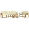 vidaXL Set vanjskih sofa 7 kom. Bijela i krem