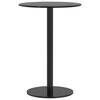 vidaXL Vrtni stol okrugli crni &Oslash; 50 x 72 cm čelični