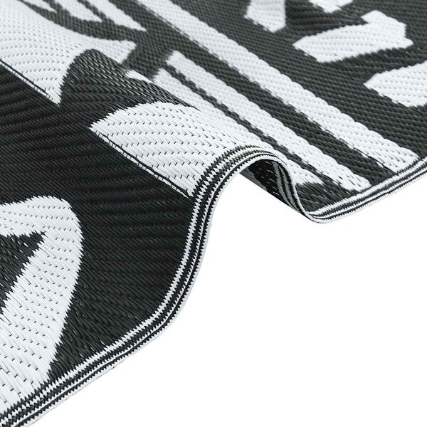 vidaXL Vanjski tepih ARAKIL crni 120 x 180 cm PP