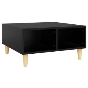 vidaXL Stolić za kavu crni 60 x 60 x 30 cm od iverice