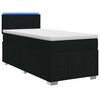 vidaXL Boxspring krevet s madracem Crna 100 x 200 cm Tkanina