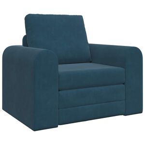 vidaXL Krevet na razvlačenje Plava 98 x 71 x 83 cm Bar&scaron;un