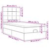 vidaXL Okvir kreveta s madracima tamnozeleni 90x200cm baršunasti