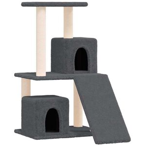 vidaXL Penjalica za mačke sa stupovima za grebanje tamnosiva 82 cm