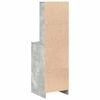 vidaXL Highboard Beton siva 40 x 41 x 135 cm Konstruirano drvo