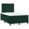 vidaXL Box spring krevet s madracem tamnozeleni 120x200 cm bar&scaron;unasti