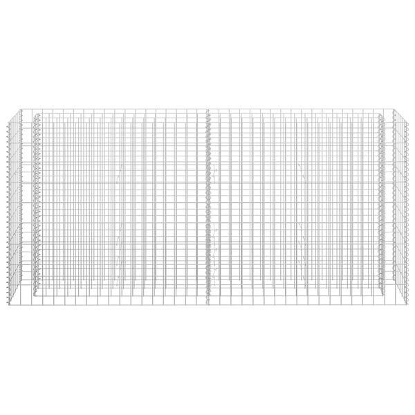 vidaXL Gabionska sadilica od pocinčanog čelika 180 x 30 x 90 cm