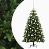 vidaXL Umjetno božićno drvce s kuglicama 120 cm 150 LED lampica