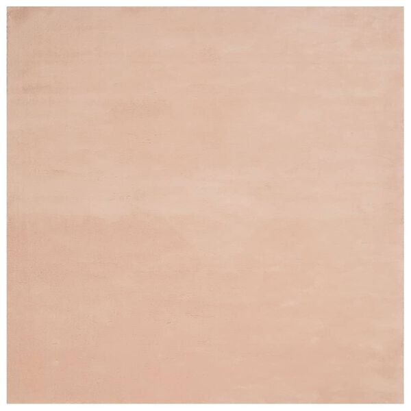 vidaXL Tepih HUARTE kratkih vlakana mek i perivi ružičasti 120x120 cm