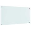vidaXL Kuhinjski zaštita Bijelo 100 x 50 cm Staklo otporno na udarce