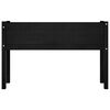 vidaXL Vrtne sadilice 2 kom crne 110 x 31 x 70 cm od masivne borovine