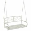 vidaXL Ljuljačka Čelik 110,5 x 59 x 55 cm Antič White