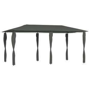 vidaXL Sjenica s navlakama za stupove 2,98x5,3x2,59m antracit 160 g/m&sup2;