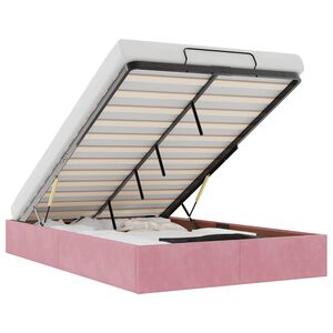 vidaXL Okvir za krevet bez madraca ružičasti 120x200 cm bar&scaron;unasti