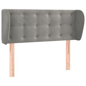 vidaXL Uzglavlje s u&scaron;ima svjetlosivo 83x23x78/88 cm bar&scaron;unasto