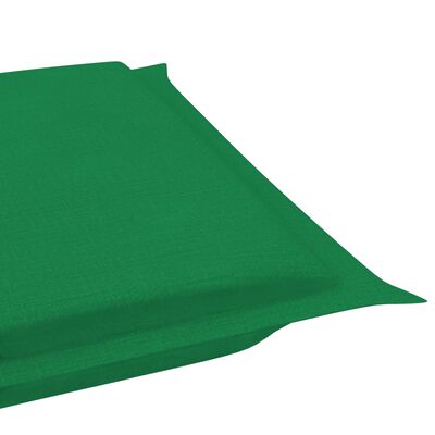 vidaXL Ležaljka za ljuljanje s jastukom od masivne tikovine