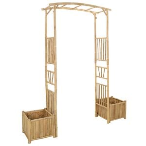vidaXL Vrtni Luk Prirodna 177 x 40 x 205 cm Bambus