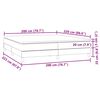 vidaXL Box Spring krevet s madracem crni 200x220 cm samt