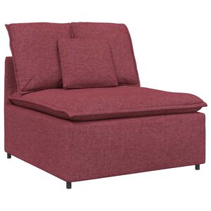vidaXL Modularni kauč s jastucima, vinsko crvena 100 cm