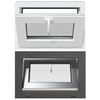 vidaXL Prozor za podrum RISOR 60 x 40 cm PVC i staklo Antracit
