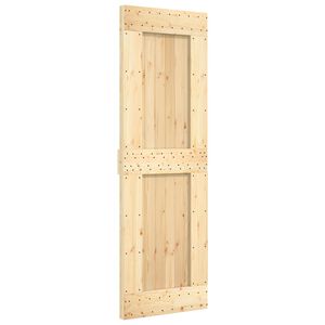 vidaXL Klizna vrata NARVIK Prirodna i crna 70 x 210 cm (152,5 cm)